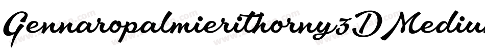 Gennaropalmierithorny3DMedium-86VA字体转换