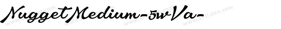 NuggetMedium-5wVa字体转换