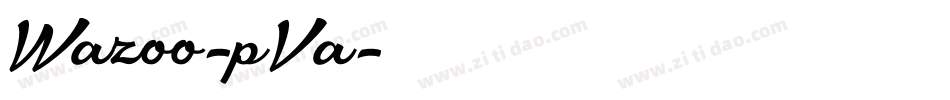 Wazoo-pVa字体转换