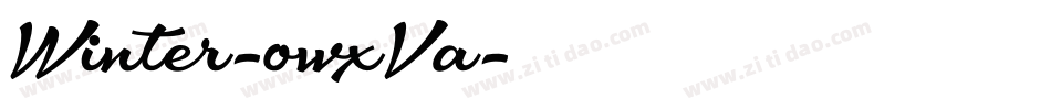 Winter-owxVa字体转换