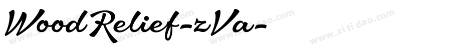 WoodRelief-zVa字体转换