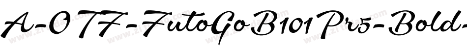 A-OTF-FutoGoB101Pr5-Bold字体转换