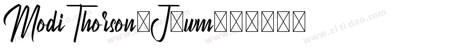 ModiThorson-J7wm字体转换