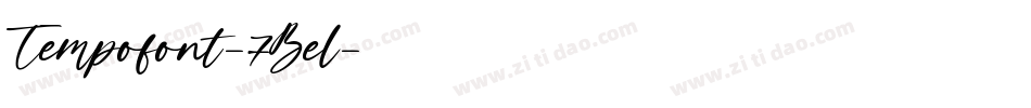 Tempofont-7Bel字体转换