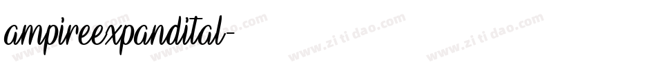ampireexpandital字体转换