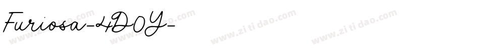 Furiosa-4D0Y字体转换