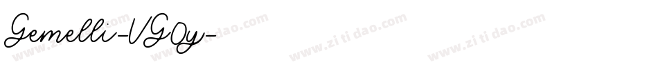 Gemelli-VG0y字体转换