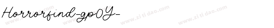Horrorfind-gp0Y字体转换 Horrorfind-gp0Y字体转换