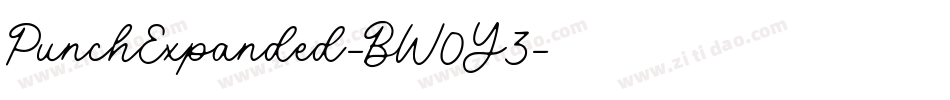 PunchExpanded-BW0Y3字体转换