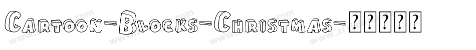 Cartoon-Blocks-Christmas字体转换