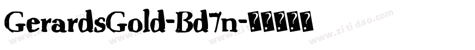 GerardsGold-Bd7n字体转换