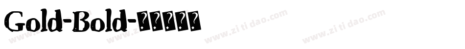 Gold-Bold字体转换