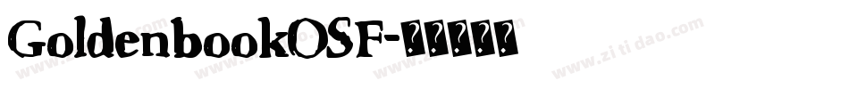 GoldenbookOSF字体转换
