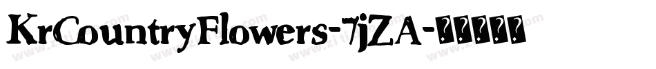 KrCountryFlowers-7jZA字体转换
