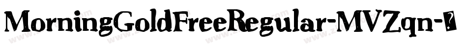 MorningGoldFreeRegular-MVZqn字体转换