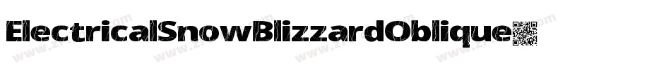 ElectricalSnowBlizzardOblique-jPDy字体转换