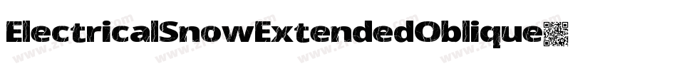 ElectricalSnowExtendedOblique-lXVw字体转换