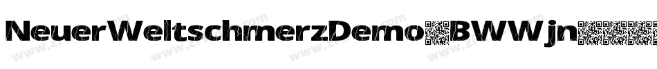 NeuerWeltschmerzDemo-BWWjn字体转换