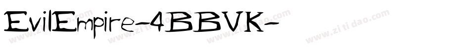 EvilEmpire-4BBVK字体转换