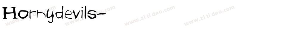 Hornydevils字体转换