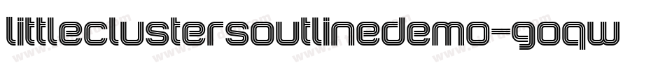 LittleClustersOutlineDemo-GOqwq字体转换