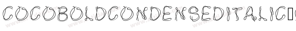 CocoBoldcondenseditalic-MVZPw字体转换