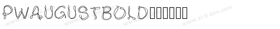 PWAugustbold字体转换
