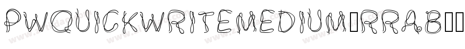 PwQuickWriteMedium-rRAB字体转换