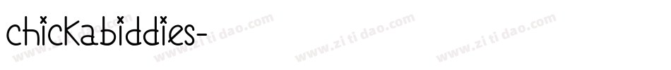 Chickabiddies字体转换