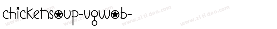 Chickensoup-VGWoB字体转换