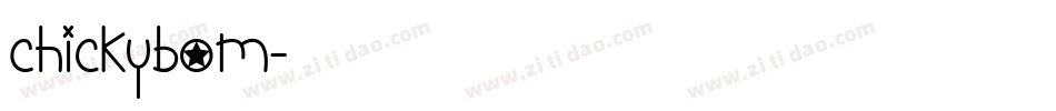 Chickybom字体转换