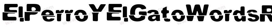 ElPerroYElGatoWordsRegular-4qr4字体转换