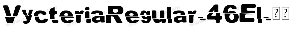 VycteriaRegular-46El字体转换