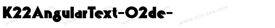 K22AngularText-O2de字体转换