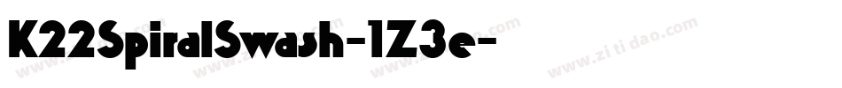 K22SpiralSwash-1Z3e字体转换