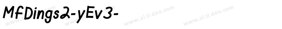 MfDings2-yEv3字体转换