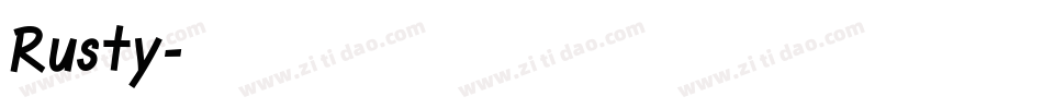 Rusty字体转换
