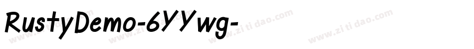 RustyDemo-6YYwg字体转换