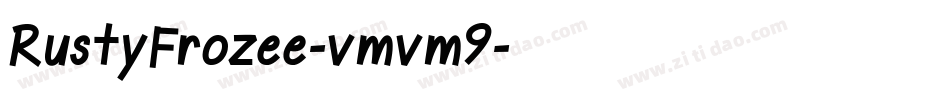 RustyFrozee-vmvm9字体转换