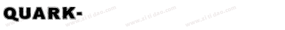 Quark字体转换