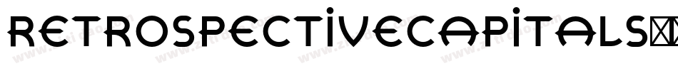 RetrospectiveCapitals字体转换