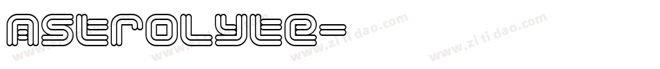 Astrolyte字体转换
