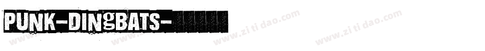 Punk-Dingbats字体转换