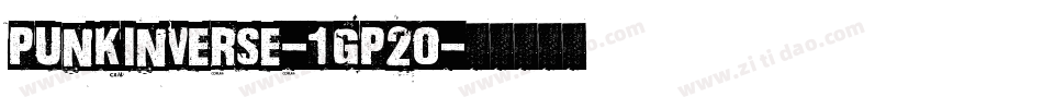 PunkInverse-1GP20字体转换