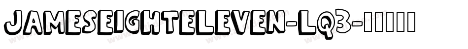 JamesEightEleven-Lq3字体转换