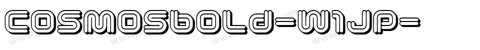 Cosmosbold-w1JP字体转换