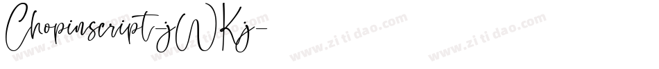Chopinscript-jWKj字体转换