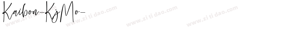 Kaibon-KjMo字体转换