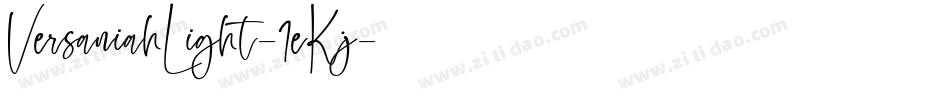 VersaniahLight-1eKj字体转换