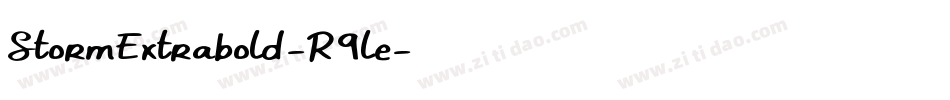 StormExtrabold-R9le字体转换